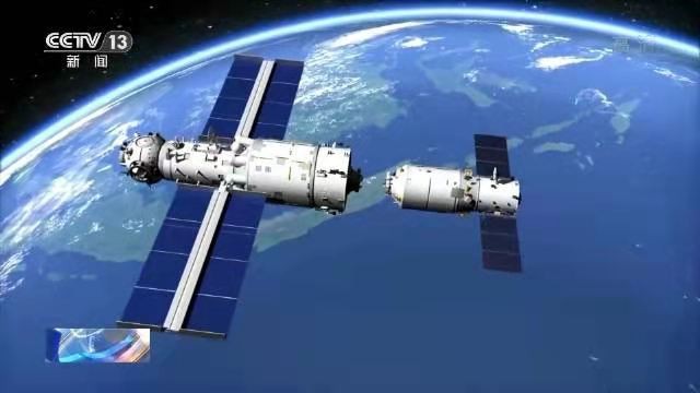 天净沙-天舟四号速吻太空站天和舱 文/冯志清【冰心文化传媒】(图7)