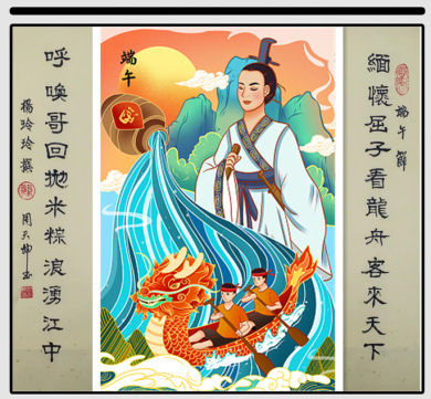 《端午节对联图文专辑》作者：杨玲玲（图34）