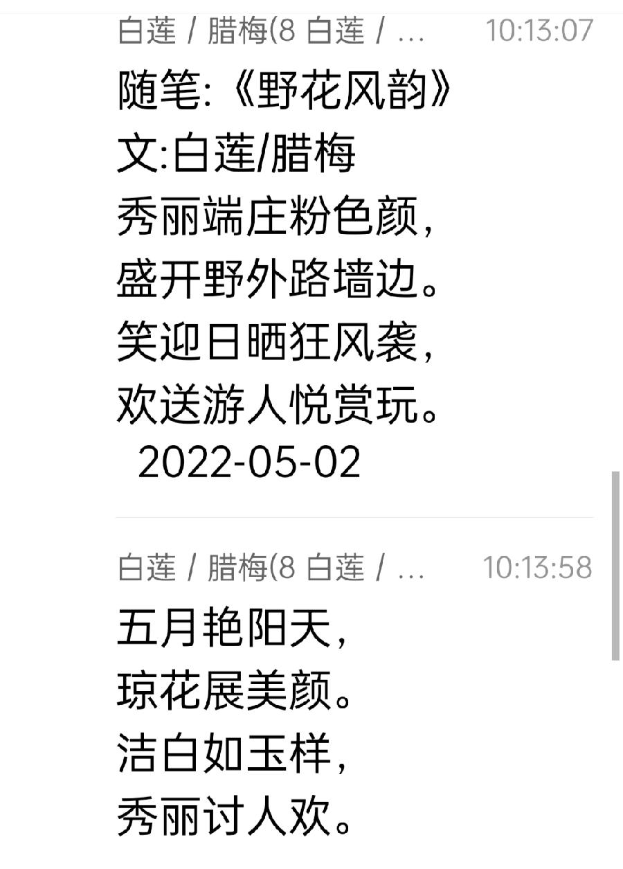 【雅诗总会】精美藏头诗欣赏‖作者:白莲/腊梅（图27）