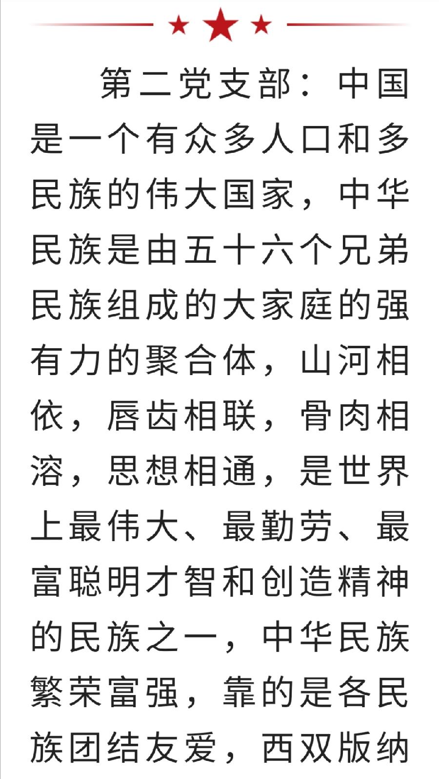 西双版纳州第一中学党委开展“铸牢中华民族共同体意识”主题教育活动州一中党政办（图8）
