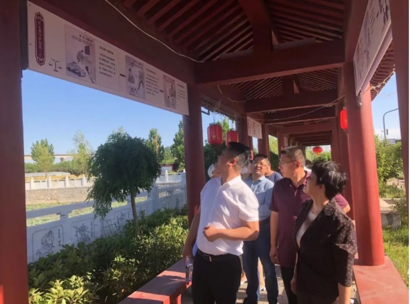【法治聊城】市司法局党组成员、政治处主任李青一行到东昌府区检查督导民主法治示范村(社区)创建工作(图3)