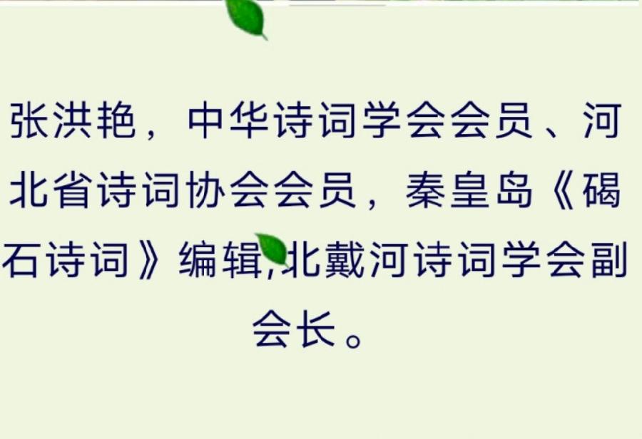 〔诗词小辑〕张洪艳（河北）【冰心文化传媒】制作 冰心（图39）
