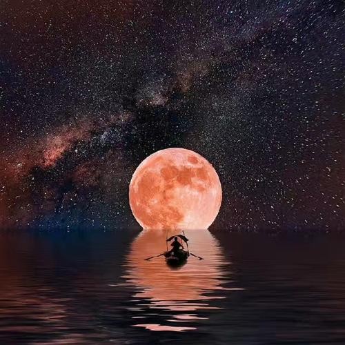 【经典推荐】昨夜天//半溪闲云半溪画 一船月明一船风（图5）