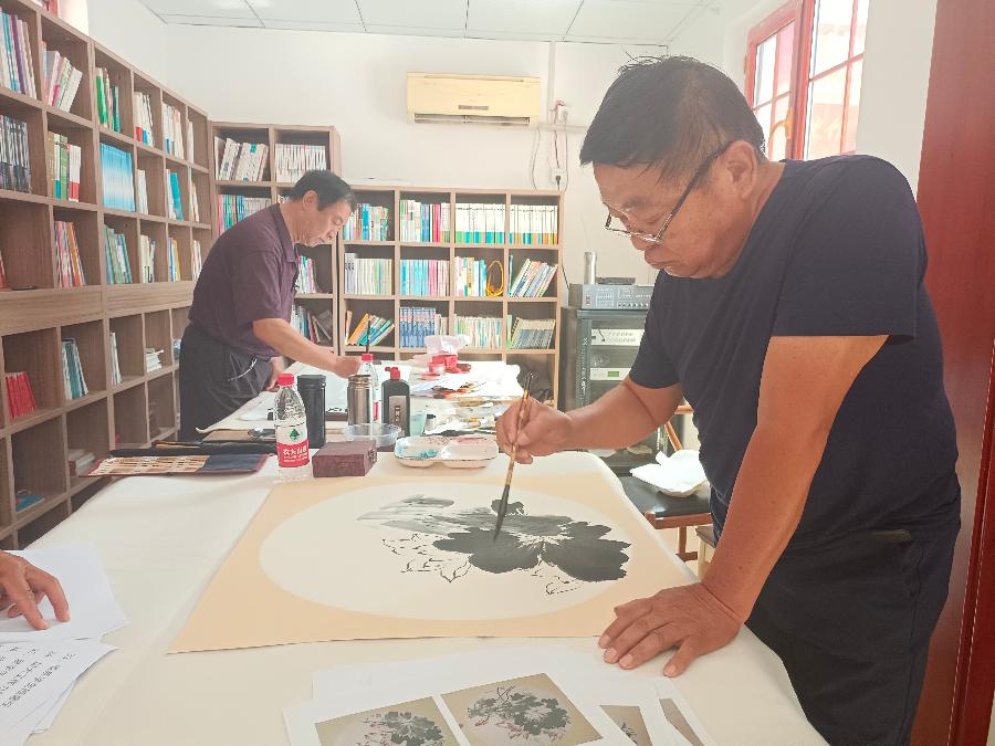 【文旅聊城】聊城市书画研究会红色文化学习实践基地揭幕仪式在东昌府区侯营镇举行（图6）