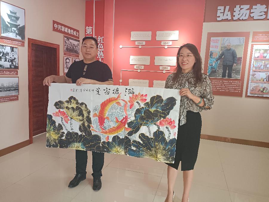 【文旅聊城】聊城市书画研究会红色文化学习实践基地揭幕仪式在东昌府区侯营镇举行（图9）