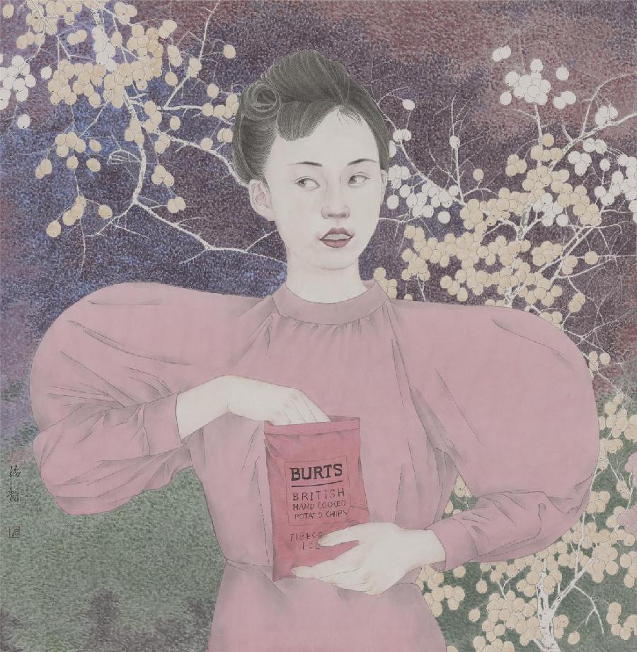沧州市文联秀林计划美术作品展“喜迎二十大”青年艺术家高海龙中国画作品展(图9)