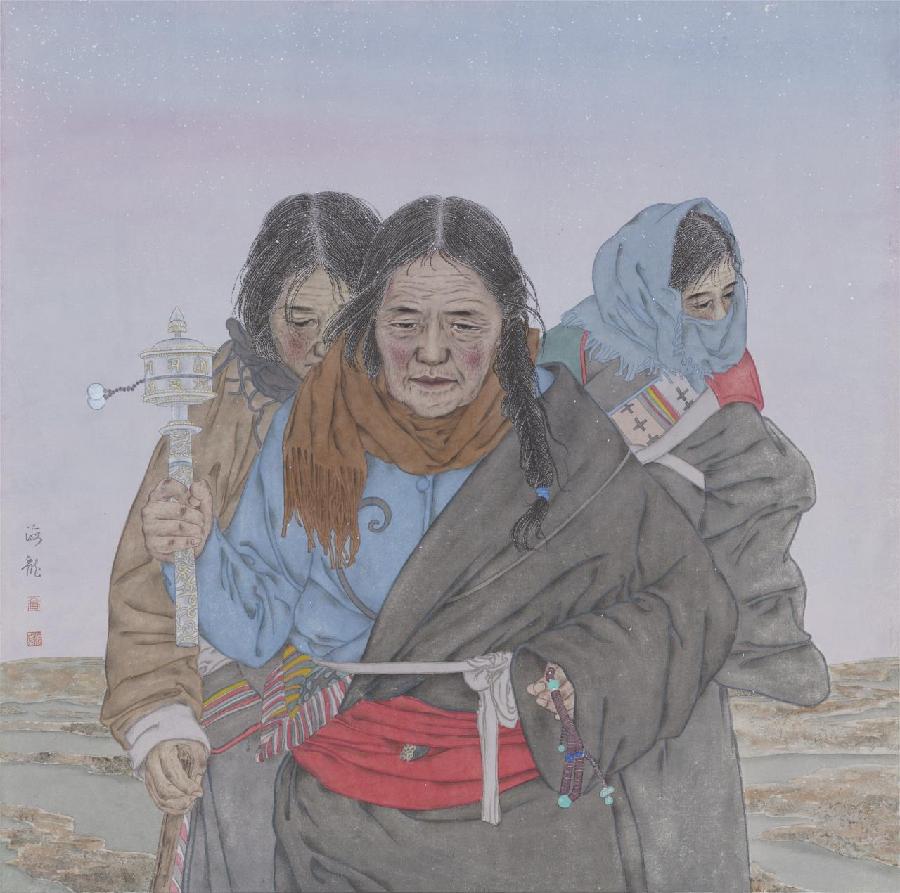 沧州市文联秀林计划美术作品展“喜迎二十大”青年艺术家高海龙中国画作品展(图12)