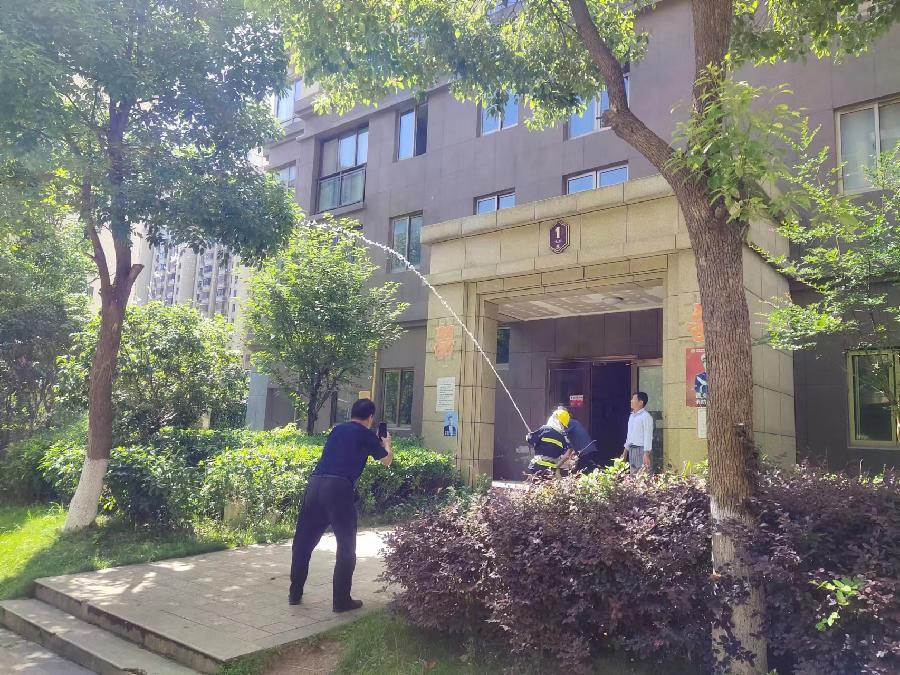 东至大渡口南郡水岸开展消防演练(图2)