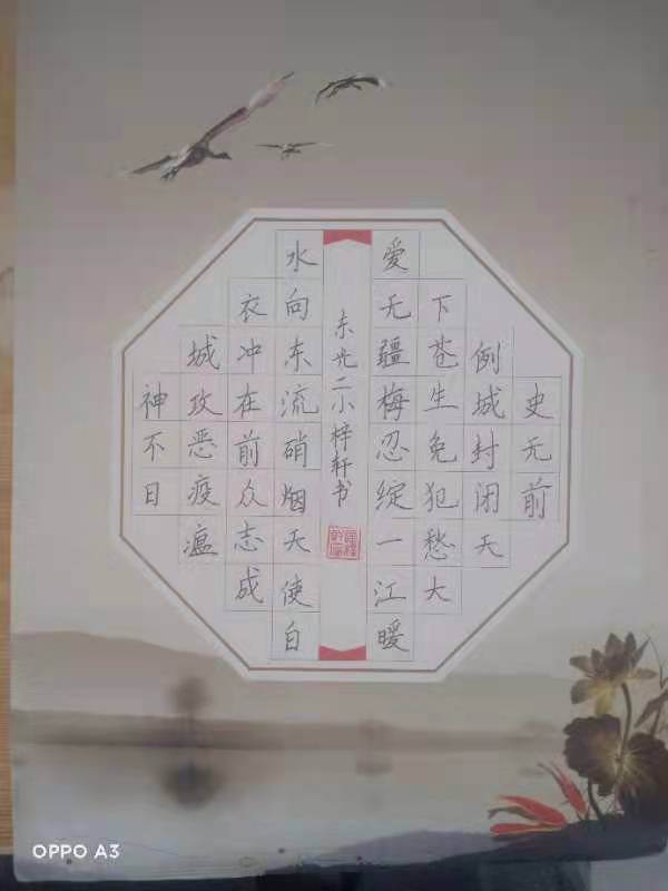 【都市头条向幸福出发编辑部】第367期 东光县文波书法教育学堂抗疫情硬笔书法展(图3)