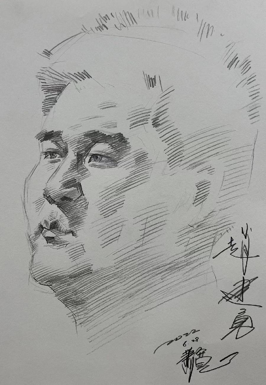 【雅诗总会】艺术家萧宽为朋友泼墨挥毫艺术欣赏（图11）
