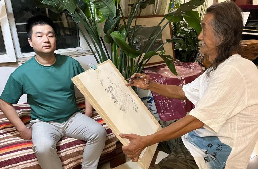【雅诗总会】艺术家萧宽为朋友泼墨挥毫艺术欣赏（图12）