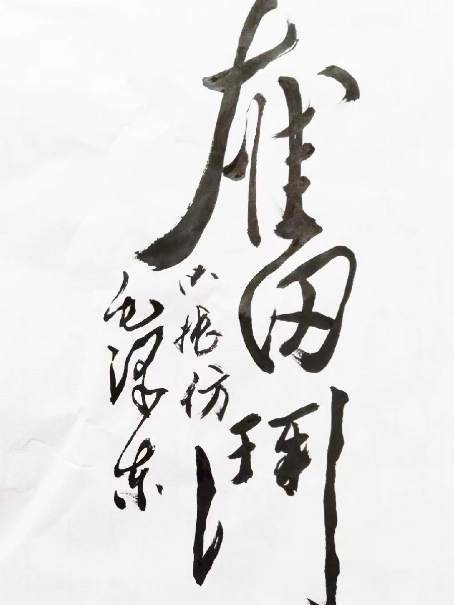 红梅诗歌文化传媒|| 把墨光抹在夕阳天边——乔兴振书法专辑||作者：品味人生 书法：乔兴振（图48）