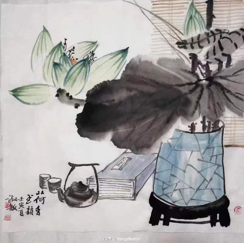 【雅诗总会】清新隽永写风华——著名画家孟淑敏作品欣赏(图4)