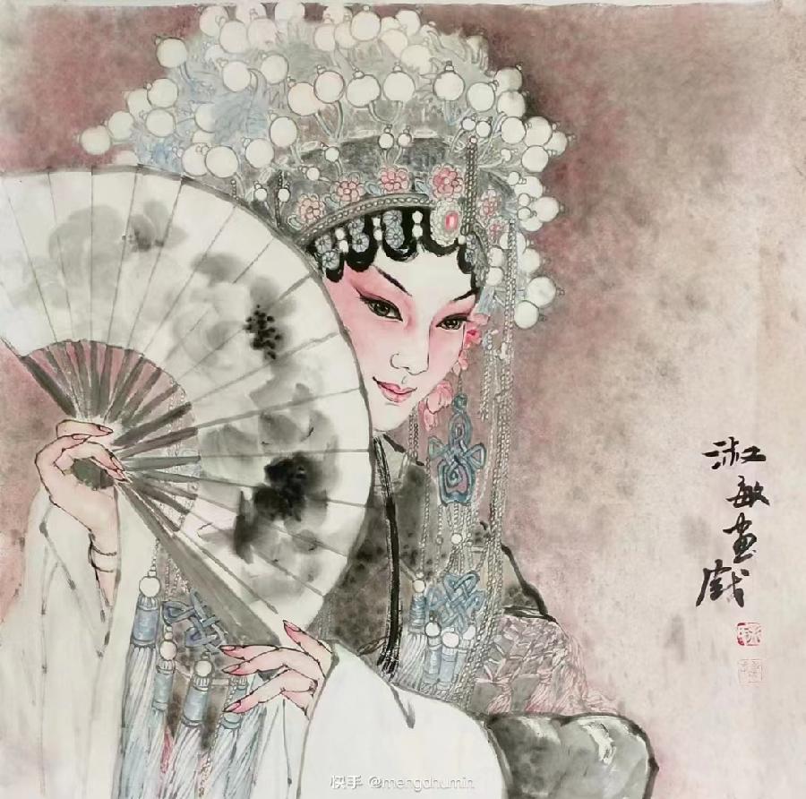 【雅诗总会】清新隽永写风华——著名画家孟淑敏作品欣赏(图17)