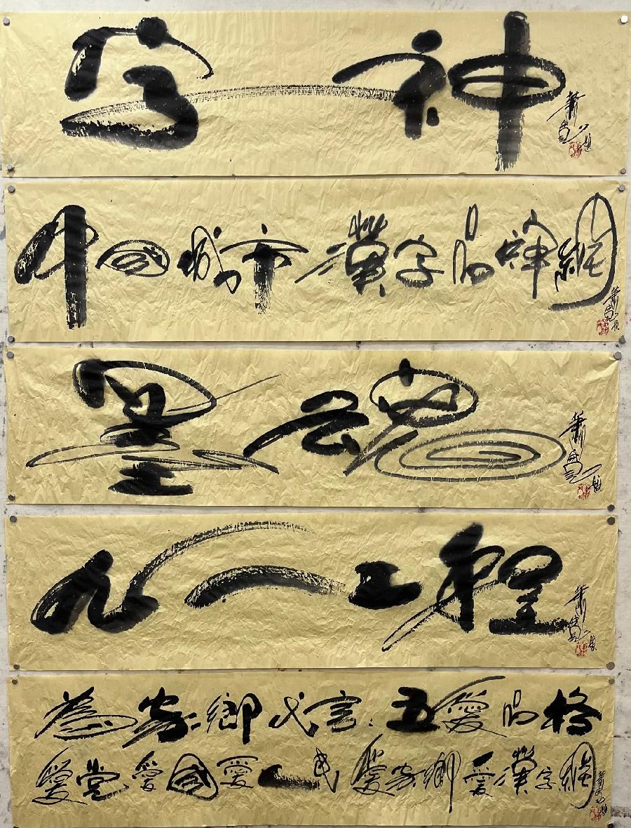 【雅诗总会】艺术家萧宽为中国城市汉字品牌网'九个一工程'题字（图8）