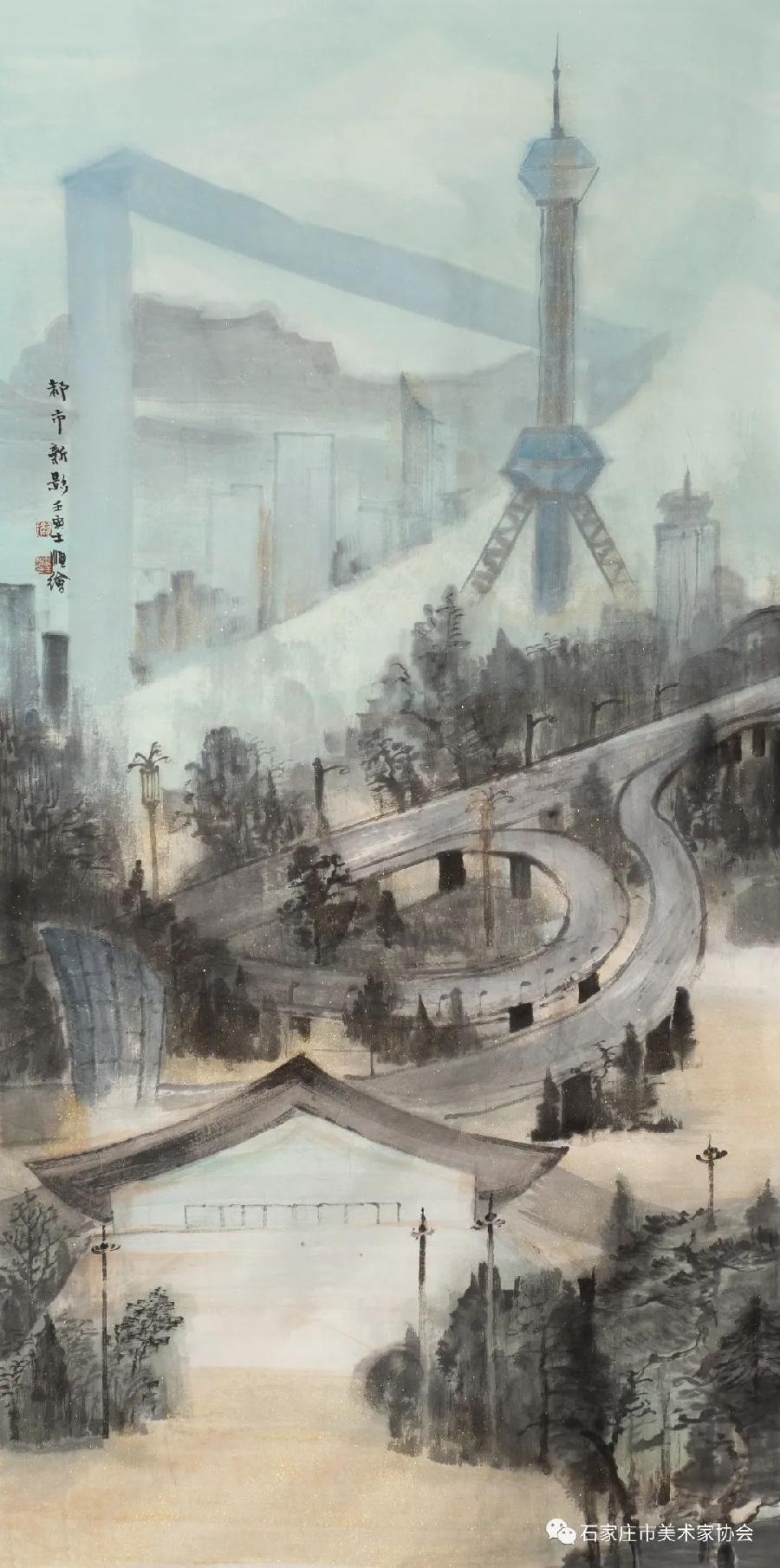 石家庄市美术家协会“画说石家庄~庆祝建党101周年”美术作品网络展(第3期)(图7)