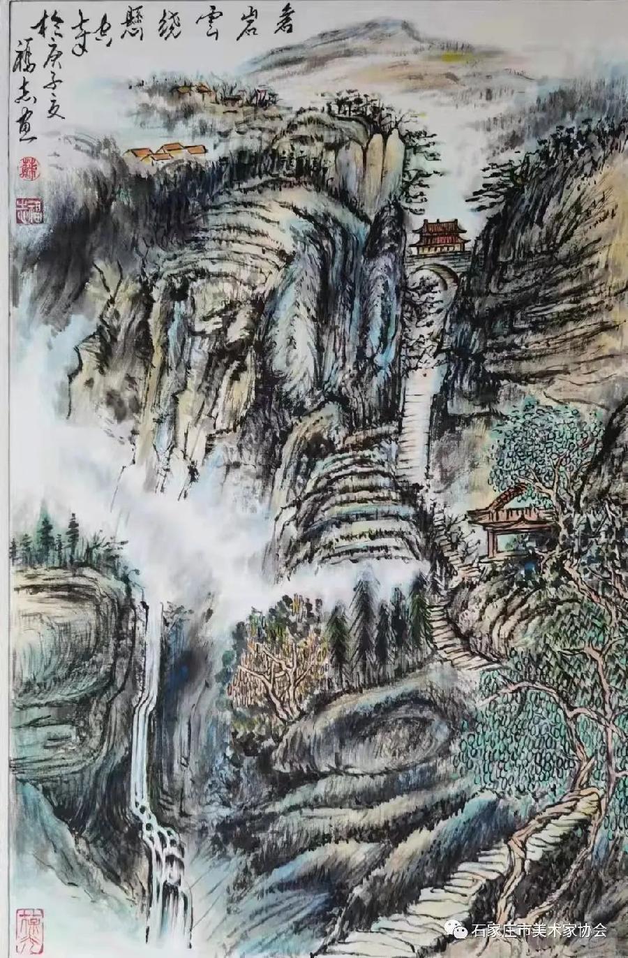 石家庄市美术家协会“画说石家庄~庆祝建党101周年”美术作品网络展(第3期)(图21)