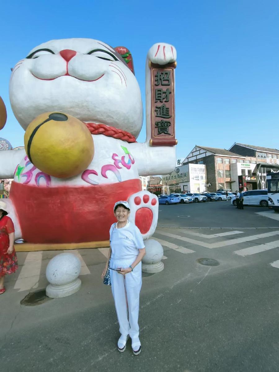 走进梅河最新清明上河图作者孙秀兰（图4）