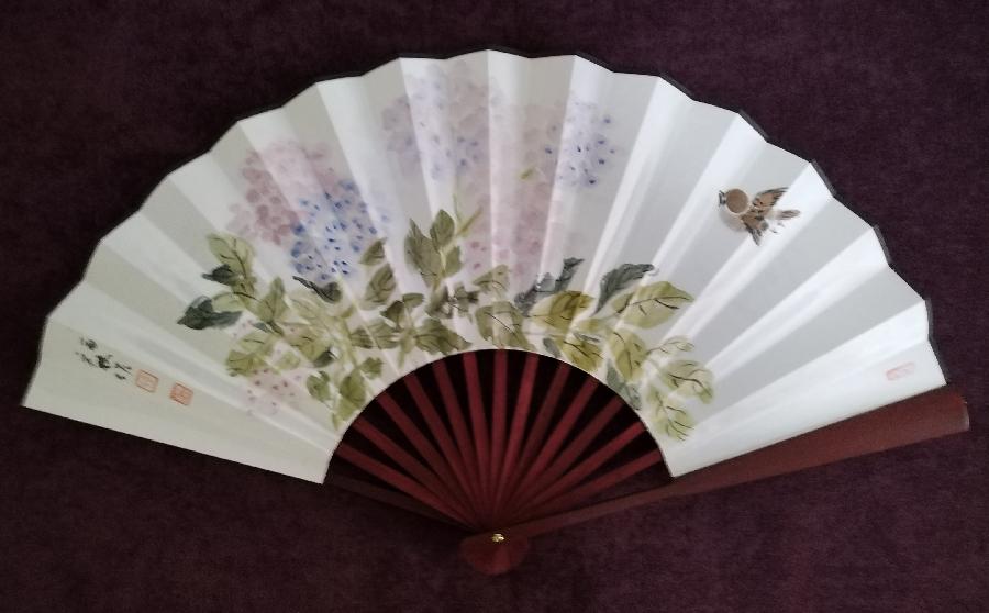 《省楹联学会副会长、知名书画家李福林女史寄赠书画册页及画扇诸品有感而发》作者:沈俊杰(图6)
