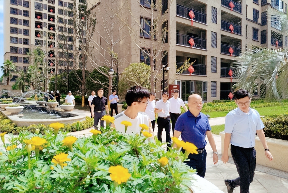 湖北武穴:何太华等到御江幸福里智慧小区“办实事”掠影