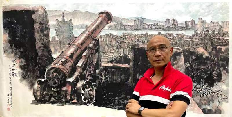 【中国文苑】亞洲藝粹會(澳門)组织全球書畫家為澳門抗疫助力(图7)
