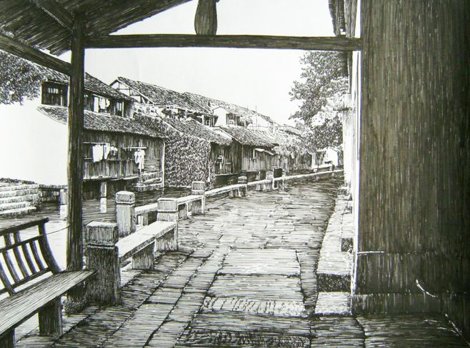 马国斌钢笔画欣赏(5)(图26)