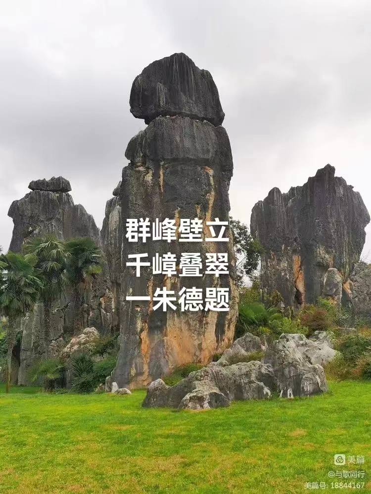 《石林记游四首：作石林颂》文／刘佳银【长安街总社】世界诗人名人展（8852）（图3）