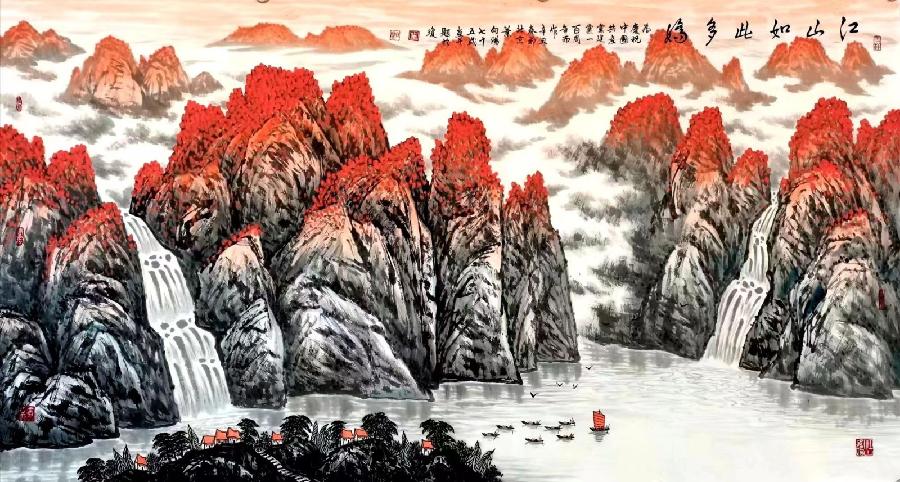 纪念建军97周年专题||著名军旅书画家叶向阳老师书画作品鉴赏||陕甘青藏头条（图10）
