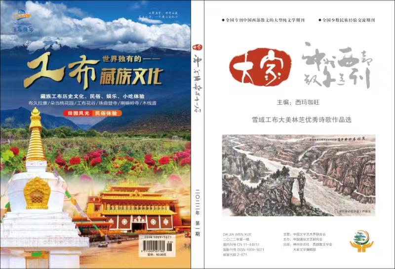 雪瑞彬在国家级刊物《大家》文学杂志ll2022年第一期发表诗歌
