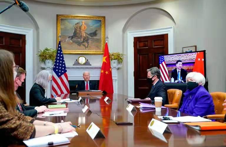 江城子-中美元首新通话意味长文/冯志清 (上海)【冰心文化传】(图4)