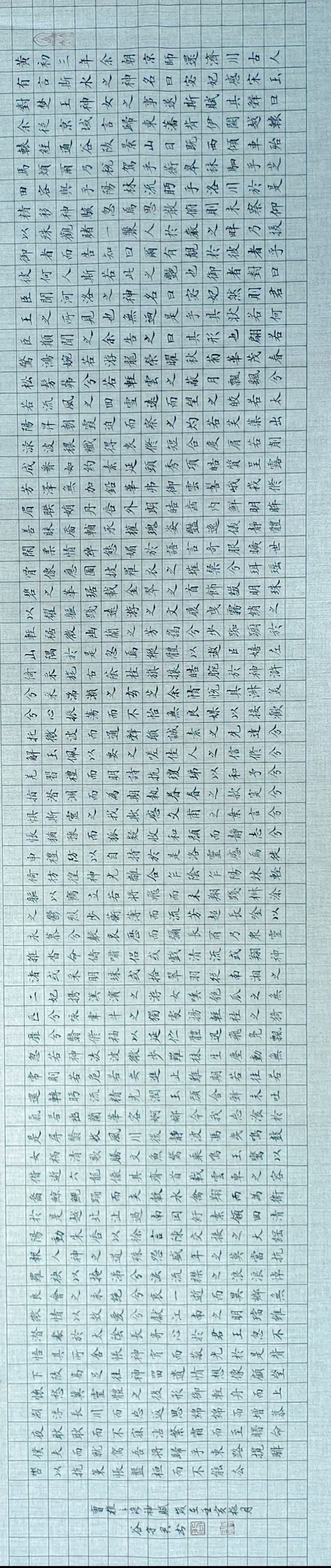 谷守君书法:《洛神赋》(图4)