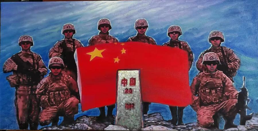 21位艺术名家倾情演绎“建军95周年”书画精品展||陕甘青藏头条（图50）