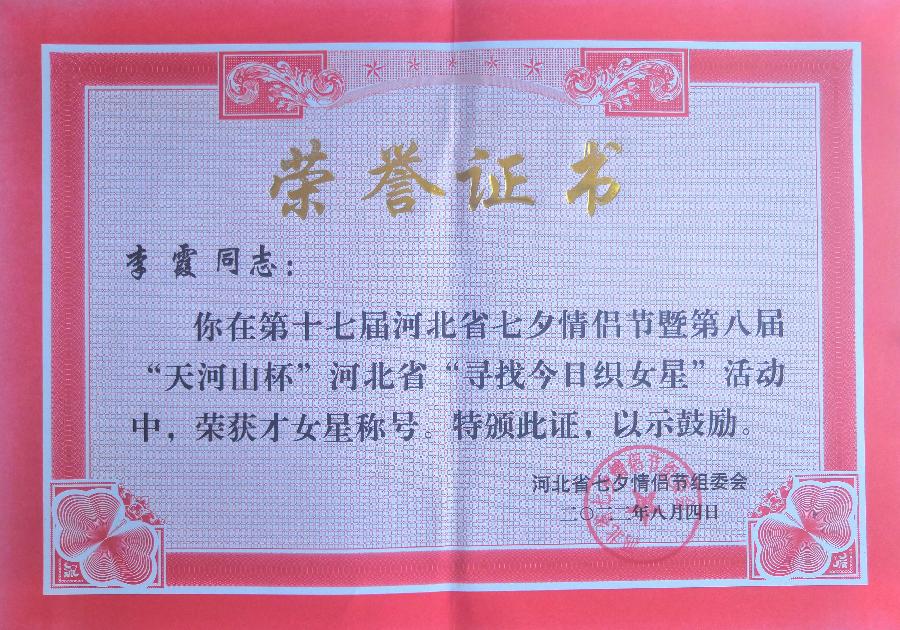 井陉李霞:河北省“今日织女星”才女星(图16)