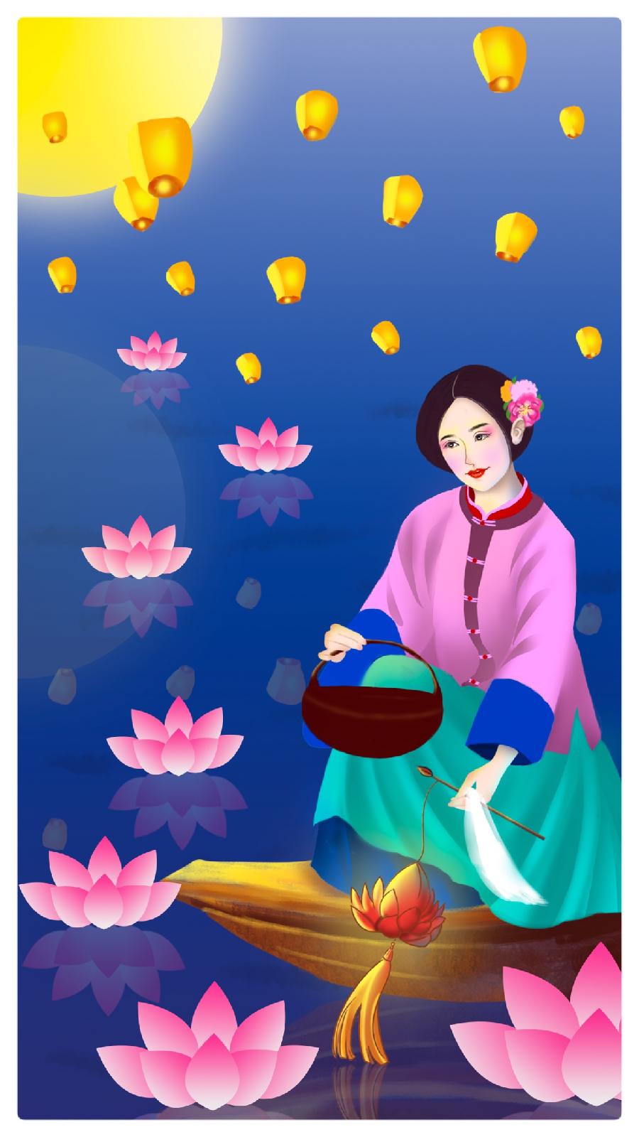 采桑子过鹧鸪天•中元谣ll作者：白润岱 朗诵：费军（图4）