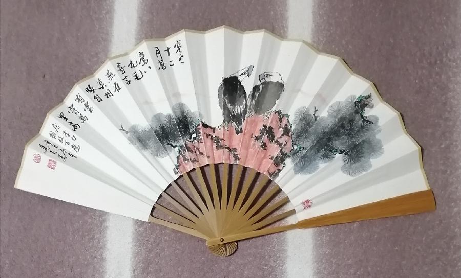 请欣赏中书协理事著名书法家马春来老师——扇面上的书画艺术||陕甘青藏头条（图12）