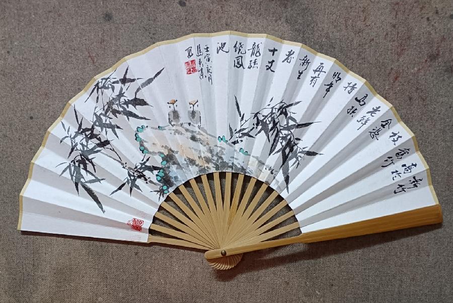 请欣赏中书协理事著名书法家马春来老师——扇面上的书画艺术||陕甘青藏头条（图14）