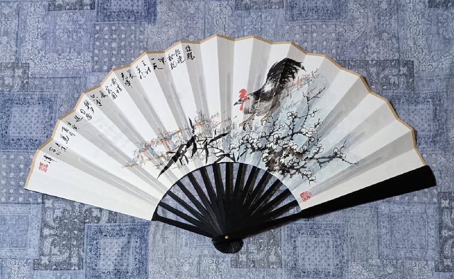 请欣赏中书协理事著名书法家马春来老师——扇面上的书画艺术||陕甘青藏头条（图19）