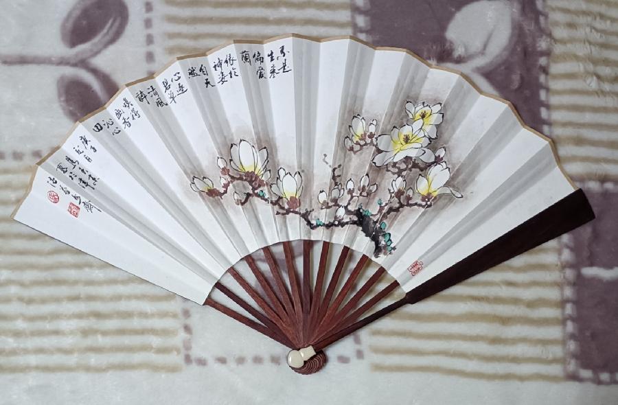 请欣赏中书协理事著名书法家马春来老师——扇面上的书画艺术||陕甘青藏头条（图24）