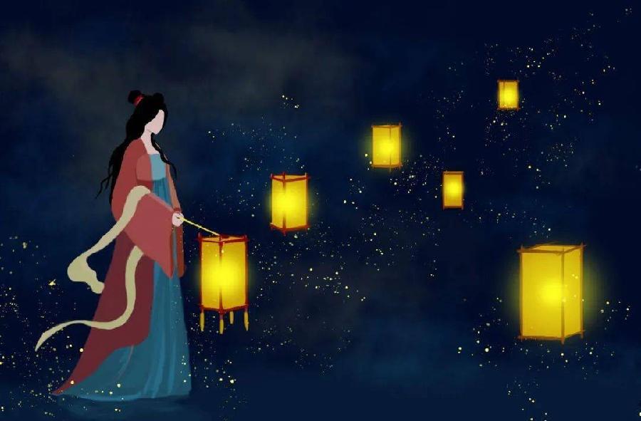 《中元 秋思》(外一首)作者：徐志忠诵读：一冰 编辑：宋梅【中国长江文学社】有声文学平台第4166期（图4）