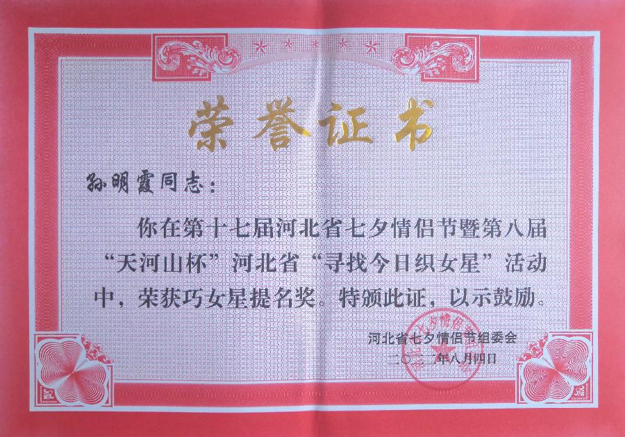 井陉孙明霞：河北省“今日织女星”巧女星#寻美井陉#寻美中国（图2）