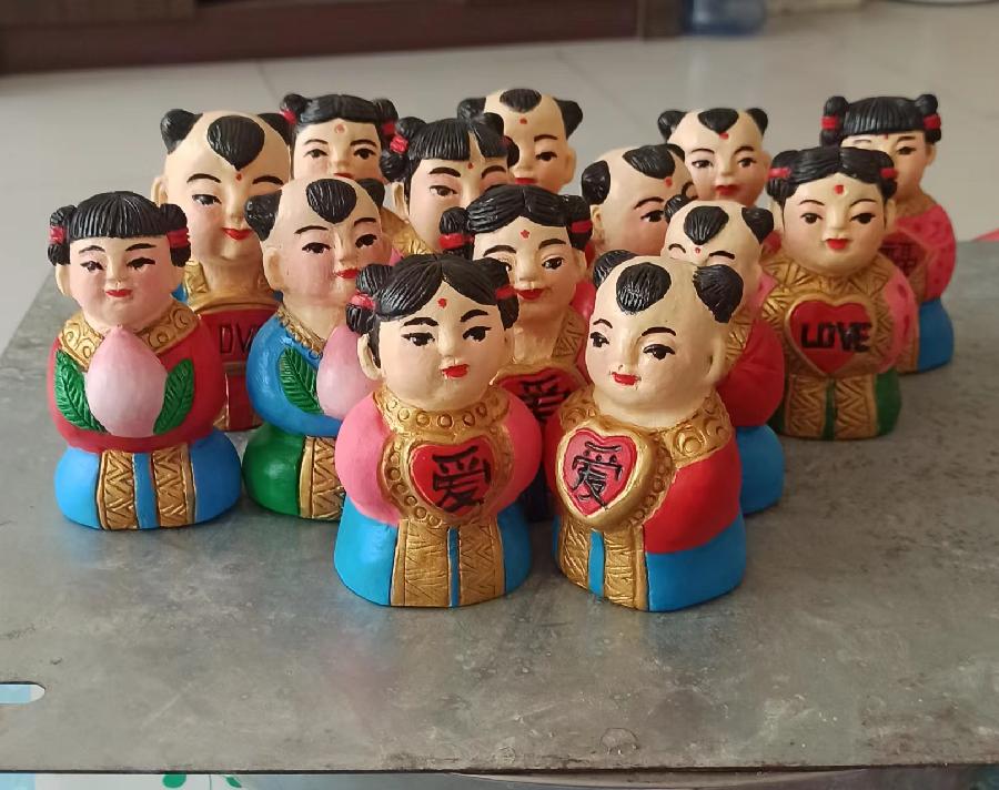 马爱林泥塑福娃‖文/赵京江，图/马爱林，书法/太行山人武功（图4）