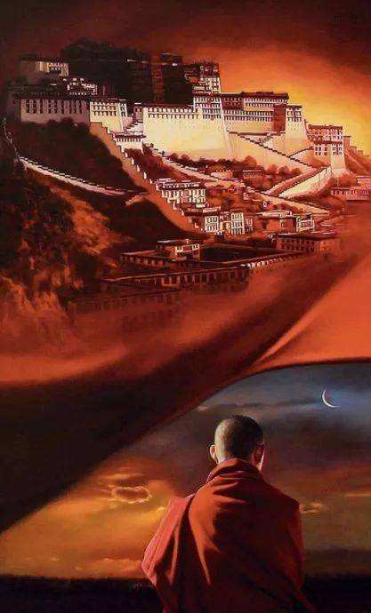 《失踪在青海湖畔的仓央嘉措》（图2）