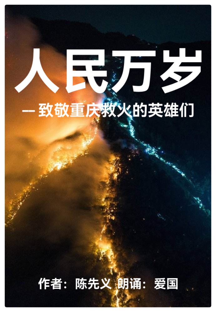 人民万岁—— 致敬重庆救火的英雄们ll作者:陈先义 朗诵:爱国(图2)