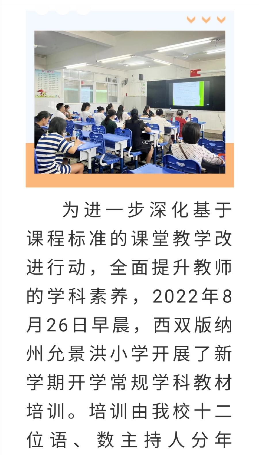 【允美教育】基于新课标 落实新教材——西双版纳州允景洪小学2022秋季学期教材培训（图2）