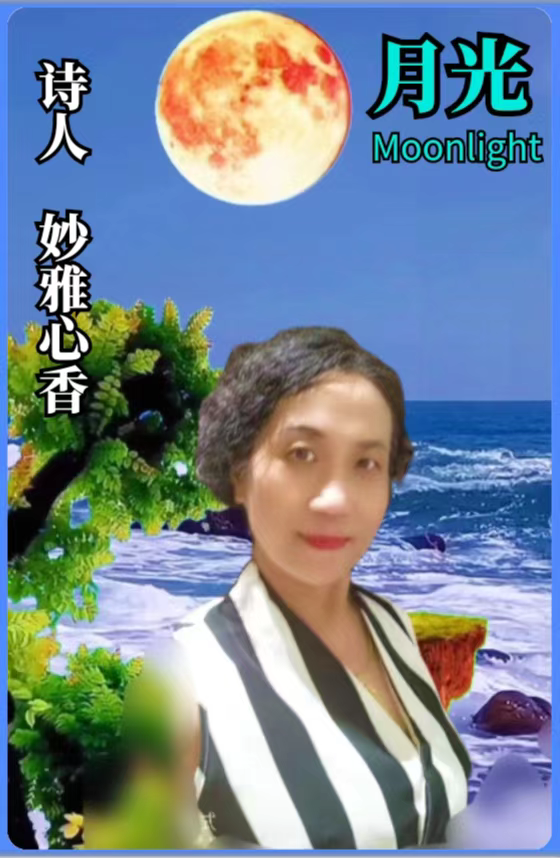 全网关注【月光】2022中秋世界名家诗歌朗诵会优秀作品展播（23）作者：妙雅心香 朗诵：刘林丽（图5）