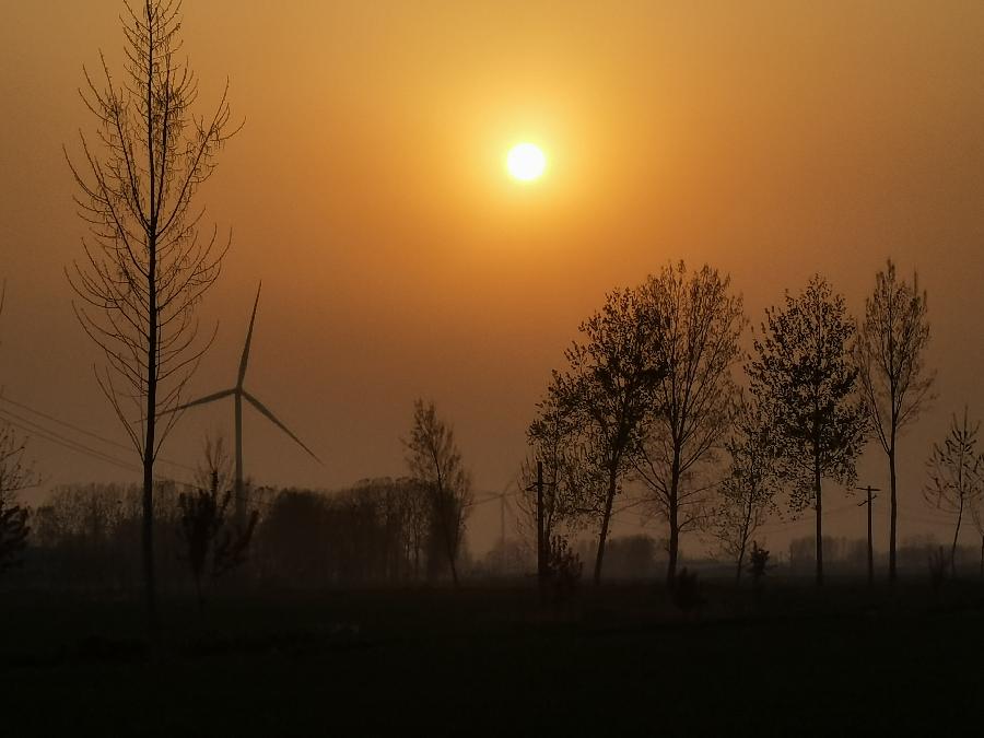 新诗 秋日的夕阳/文/虞慧(江西)