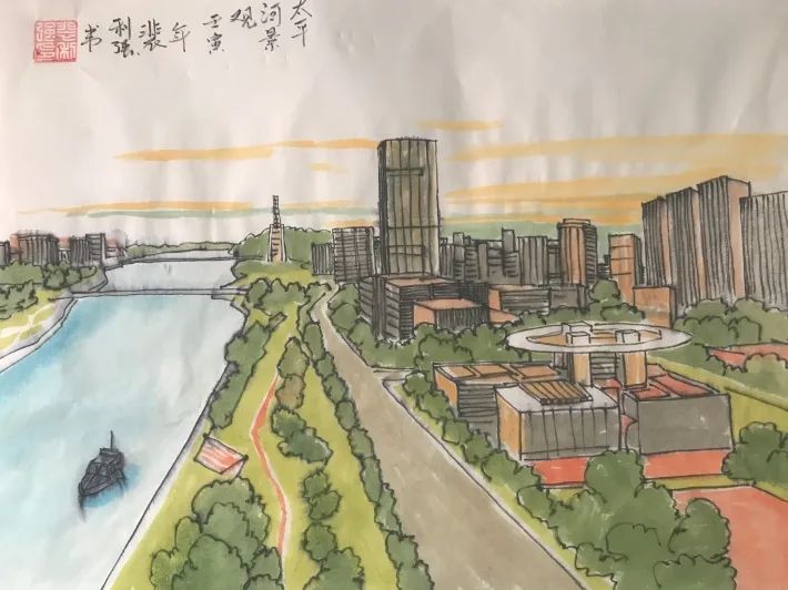 石家庄·我自豪 | 我市美术家创作《石家庄市建设新项目景观图》展现城市新气象（图4）