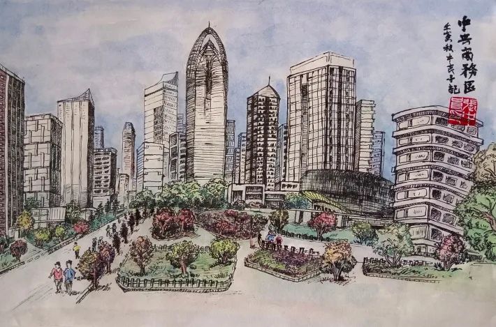 石家庄·我自豪 | 我市美术家创作《石家庄市建设新项目景观图》展现城市新气象（图12）