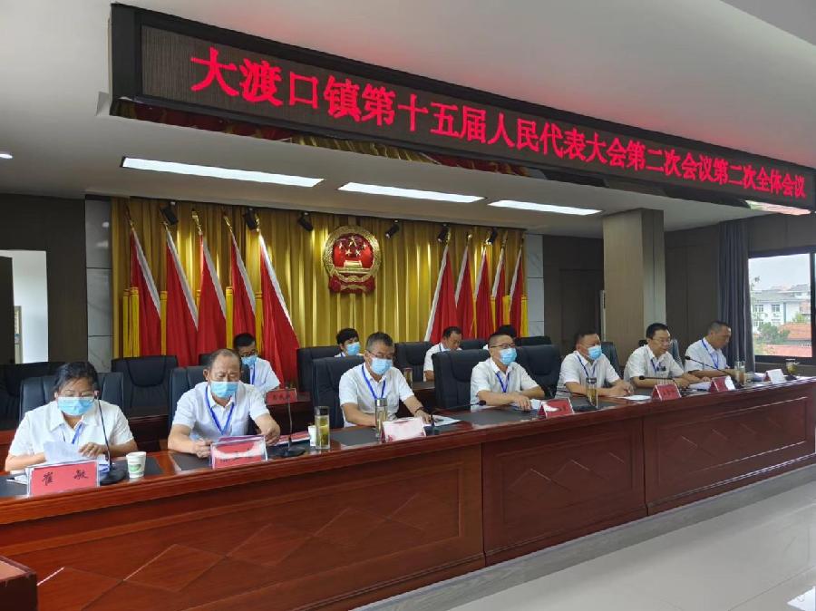 东至县大渡口镇第十五届人民代表大会二次会议召开