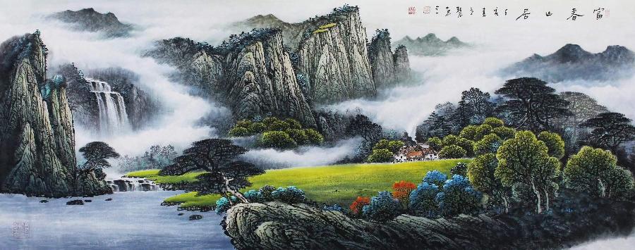 中华诗艺龙江分社推介/潇湘墨人书画精品(二)（图14）